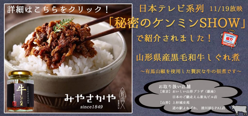 ケンミンショー 自社HP スライドトップ 修 みやさかや